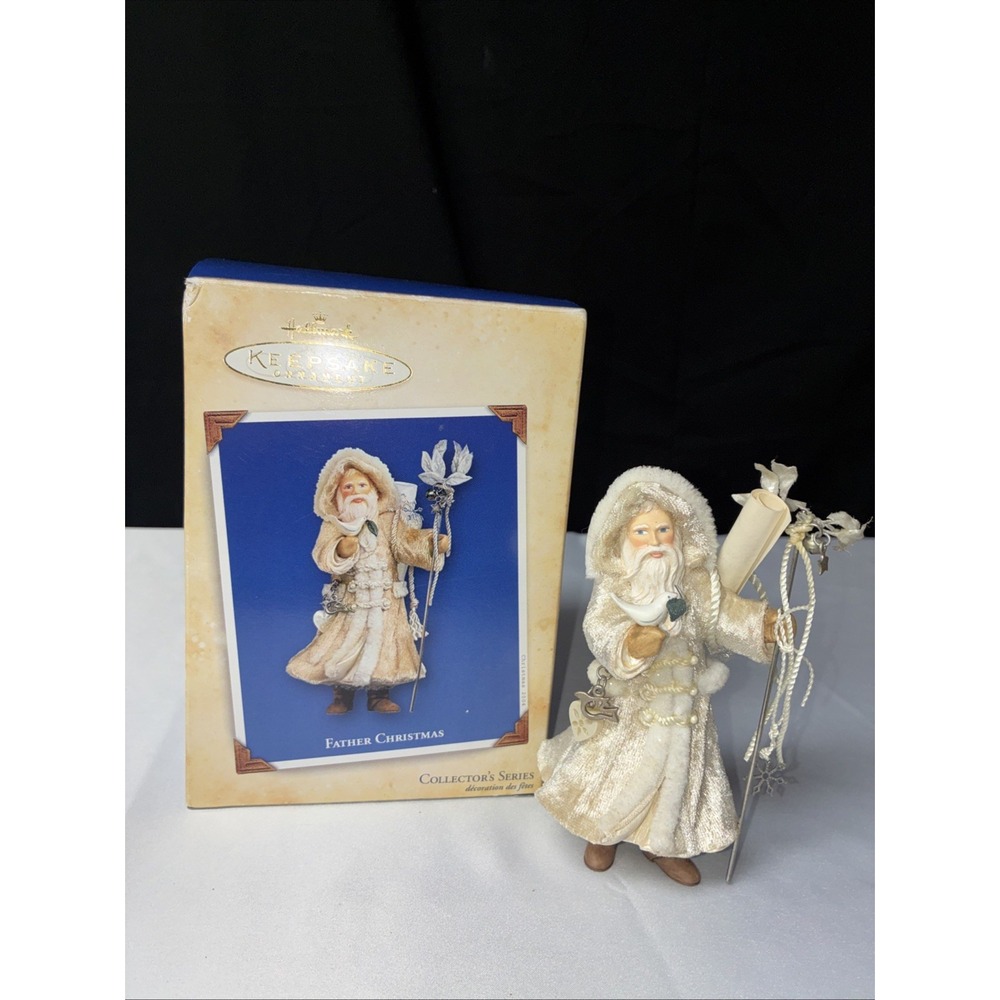 Hallmark Keepsake Father Christmas Ornament 2004 Series 1 QX8471 White Santa